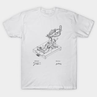 Grain-Binder Vintage Patent Drawing T-Shirt